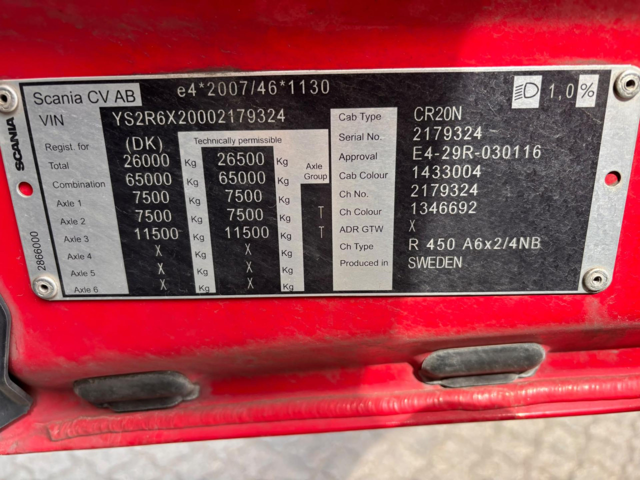 Scania R 450 A6x2/4NB