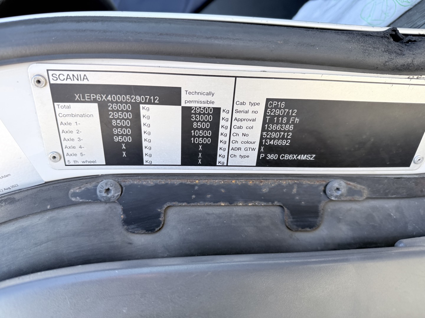 Scania P360 6x4 Hvidtved Larsen FlexLine 312