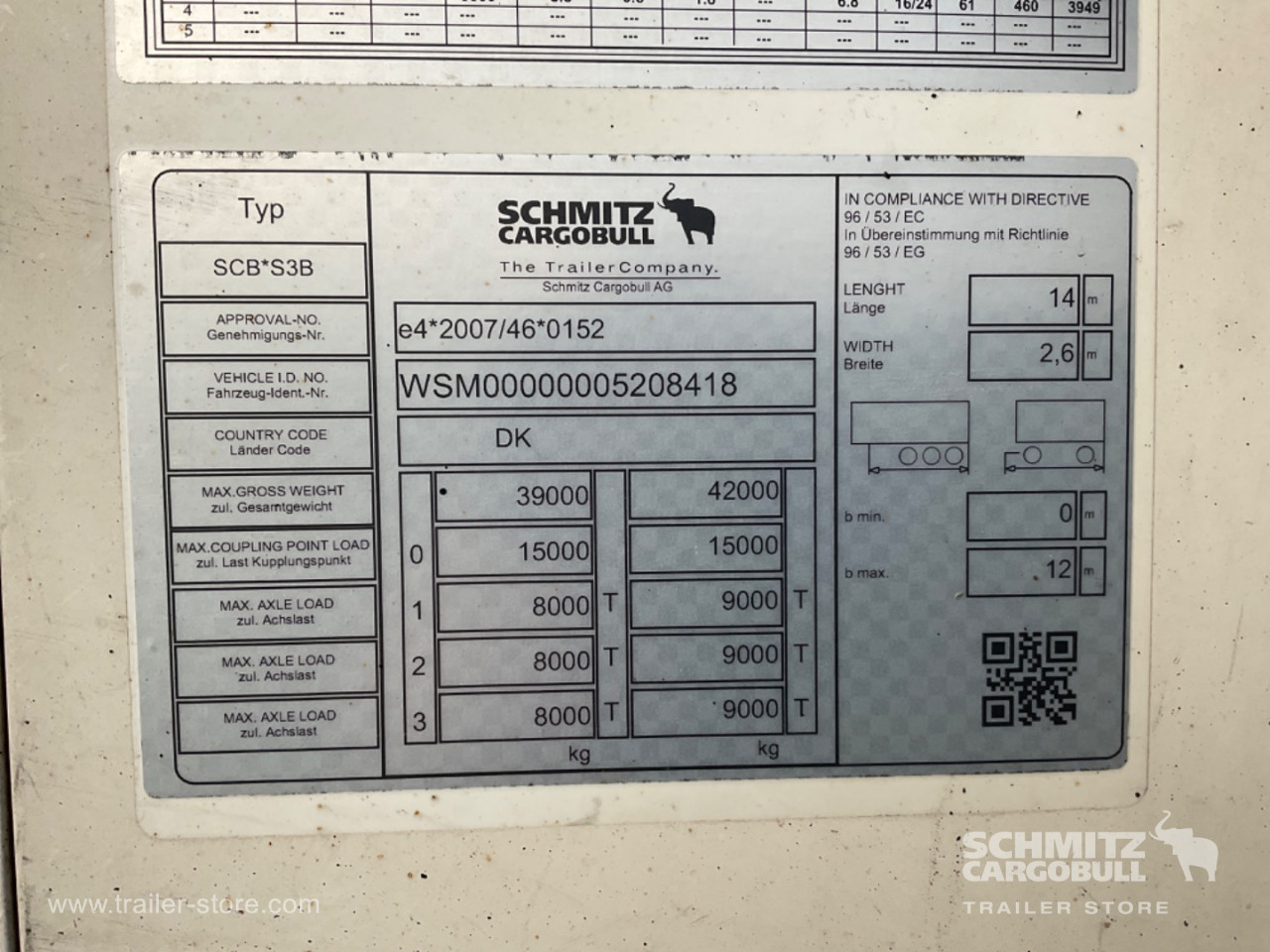 Schmitz Semi Reefer Standard Dobbeltdækk