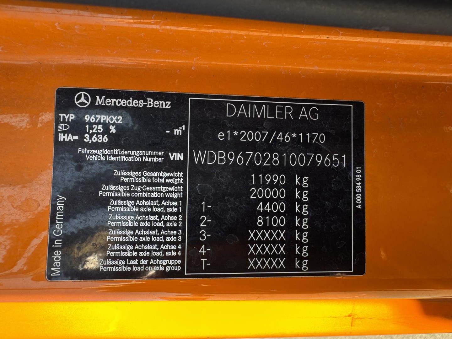 Mercedes Atego 1223 4x2 Euro 6 Cityflex 204