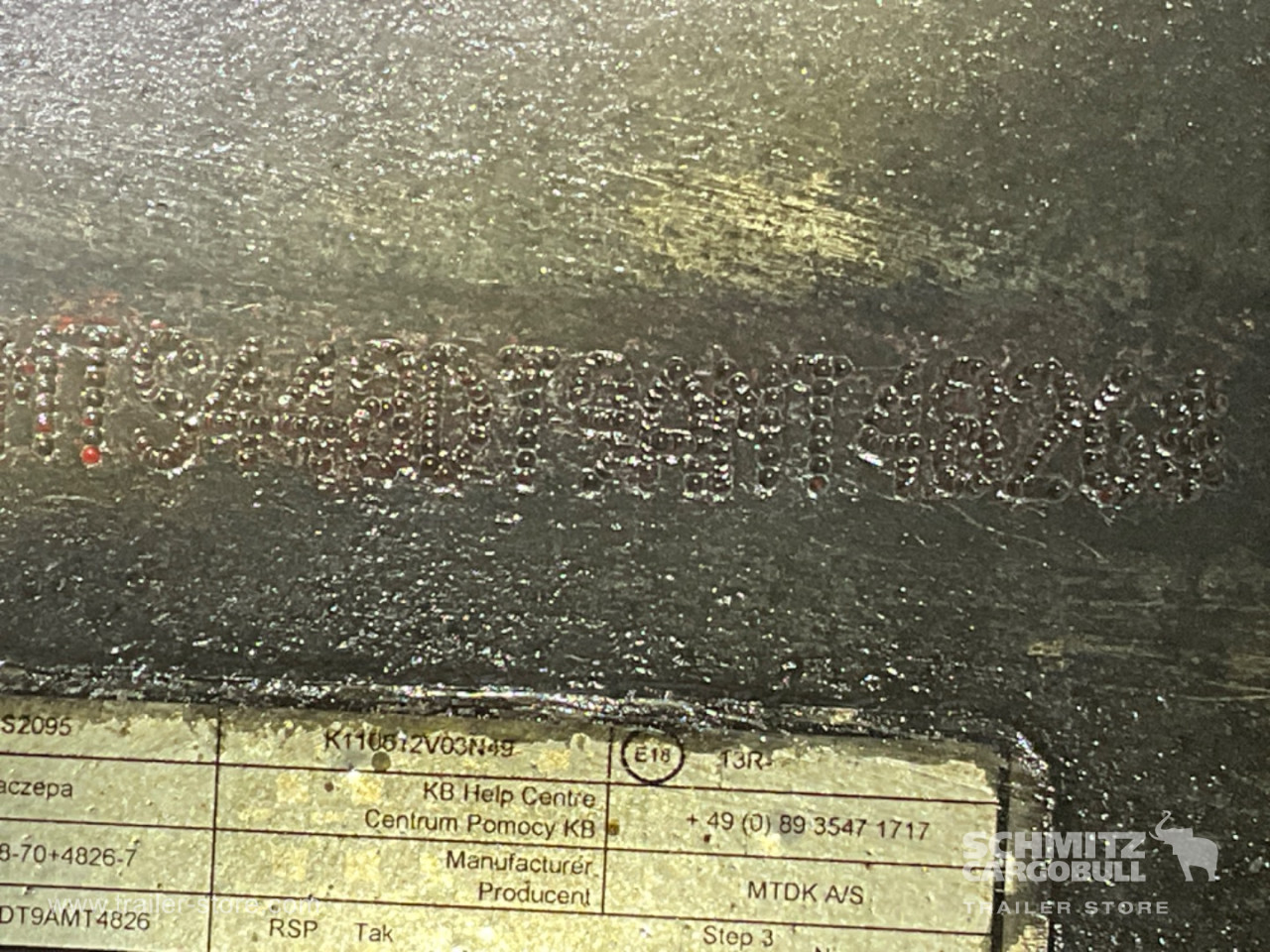 Semi Curtainsider Standard Holder til gaffeltruck