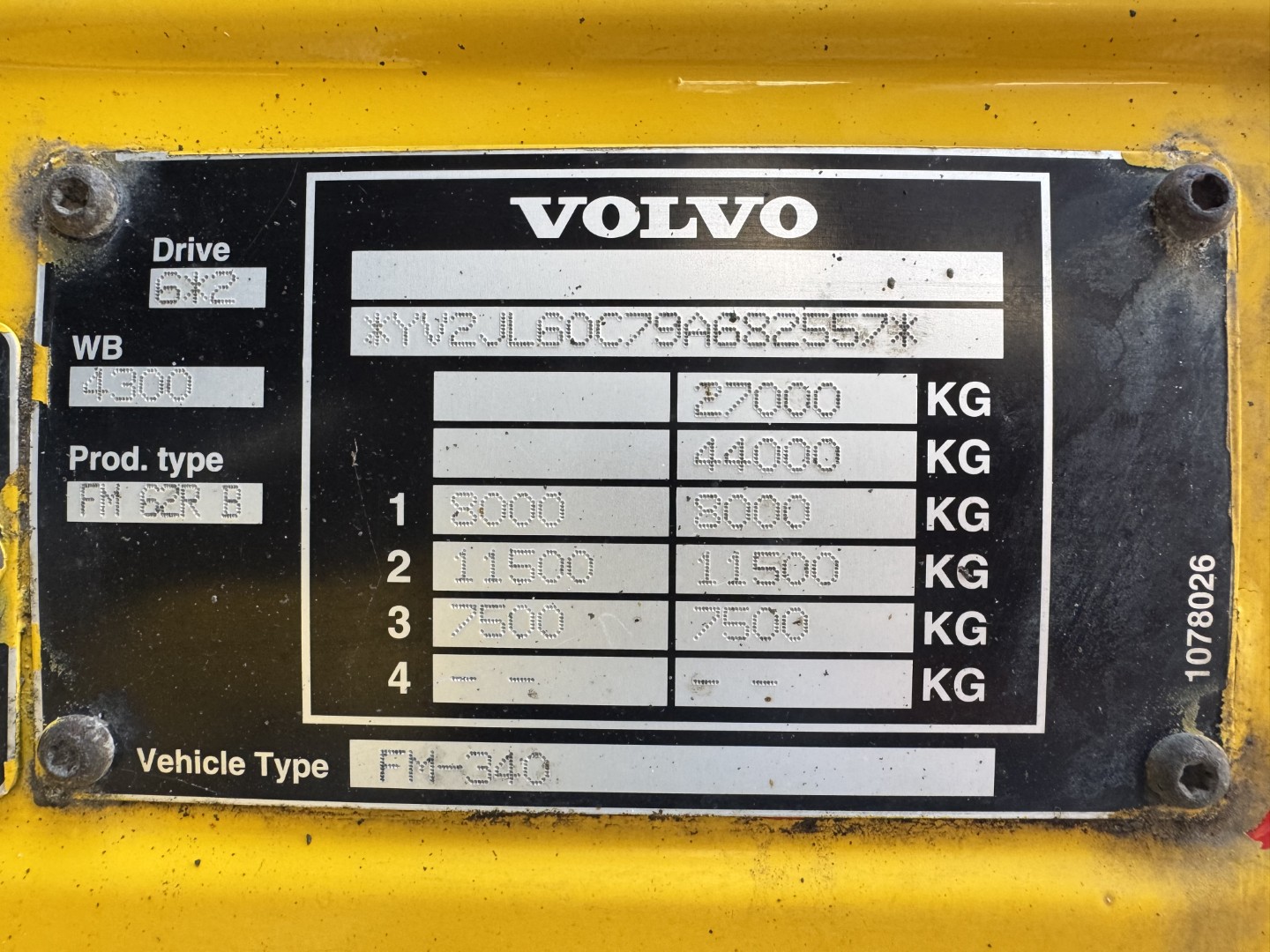 Volvo FM9 340 6x2*4 Euro 5 FFG Elephant 10 m3