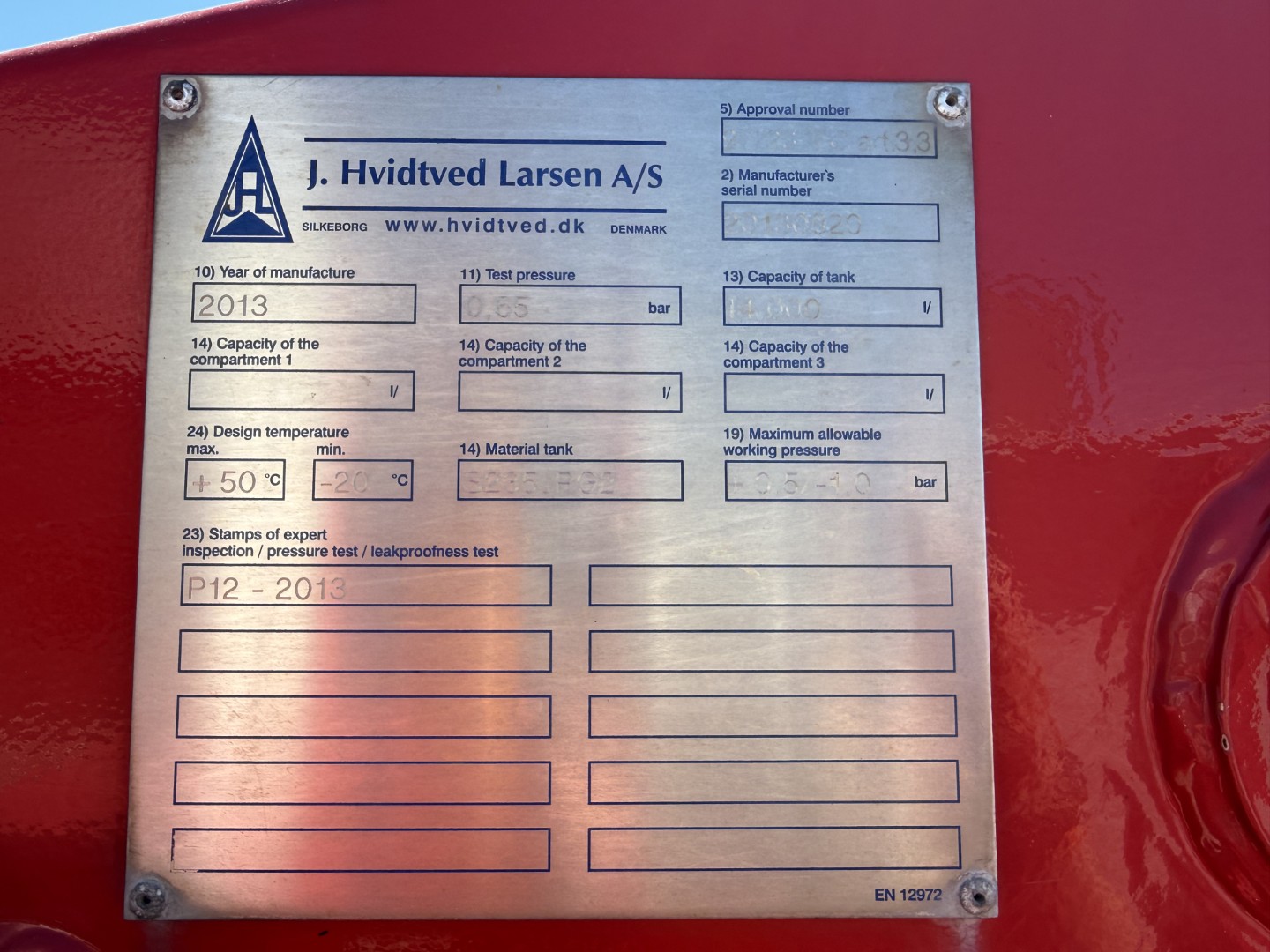 MAN TGS 35.480 8x4*4 Hvidtved Larsen 16.000 l.