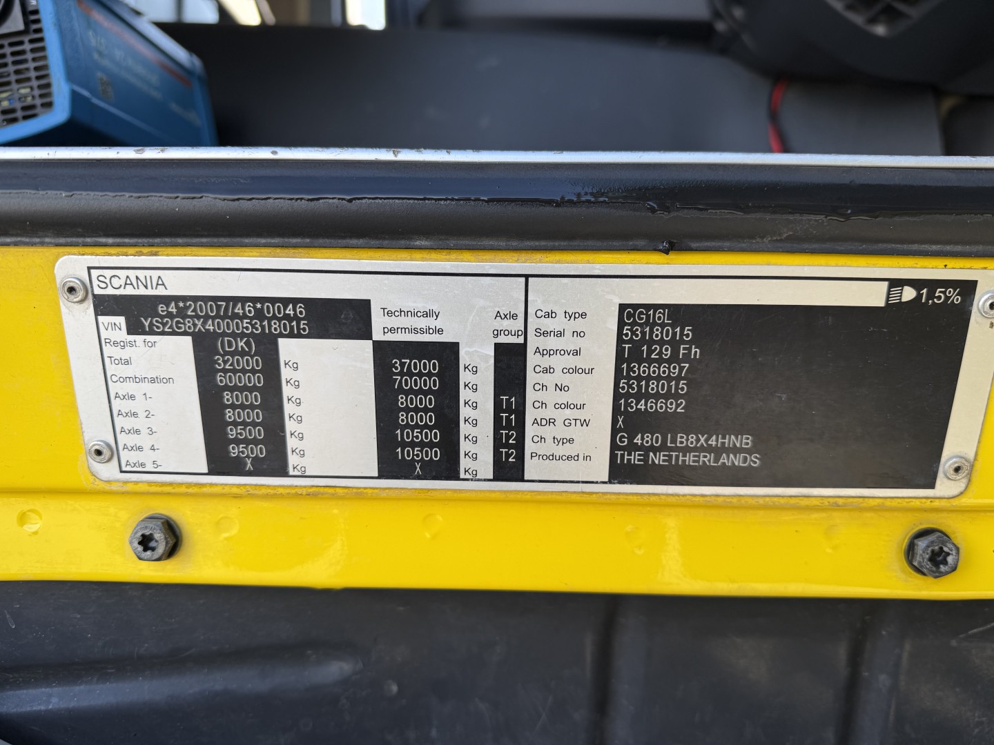 Scania G480 8x4 Hvidtved Larsen Flexline 413 Euro 5