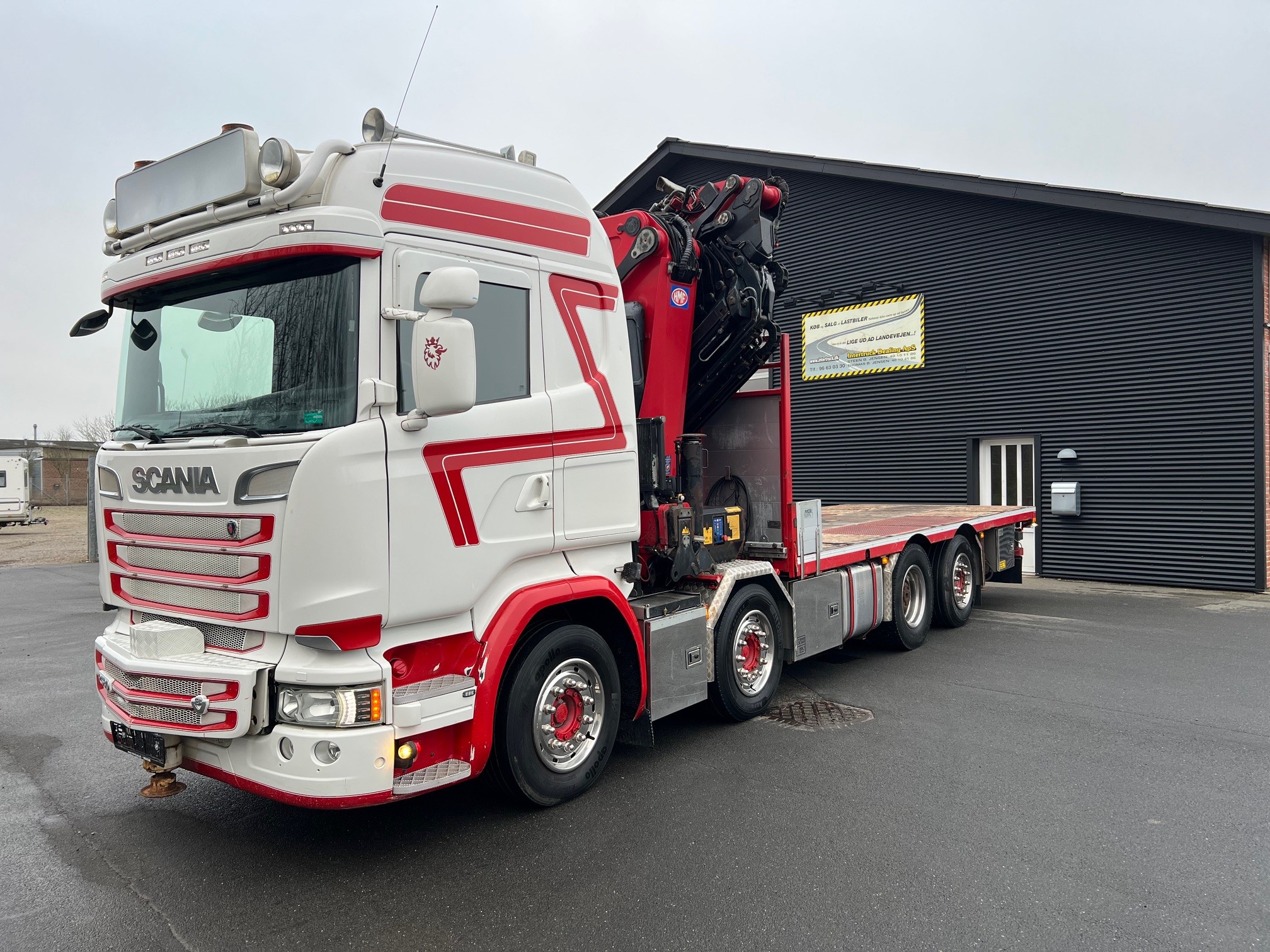 Scania R580 8X2*6 HMF 6020 OK6 + Jib