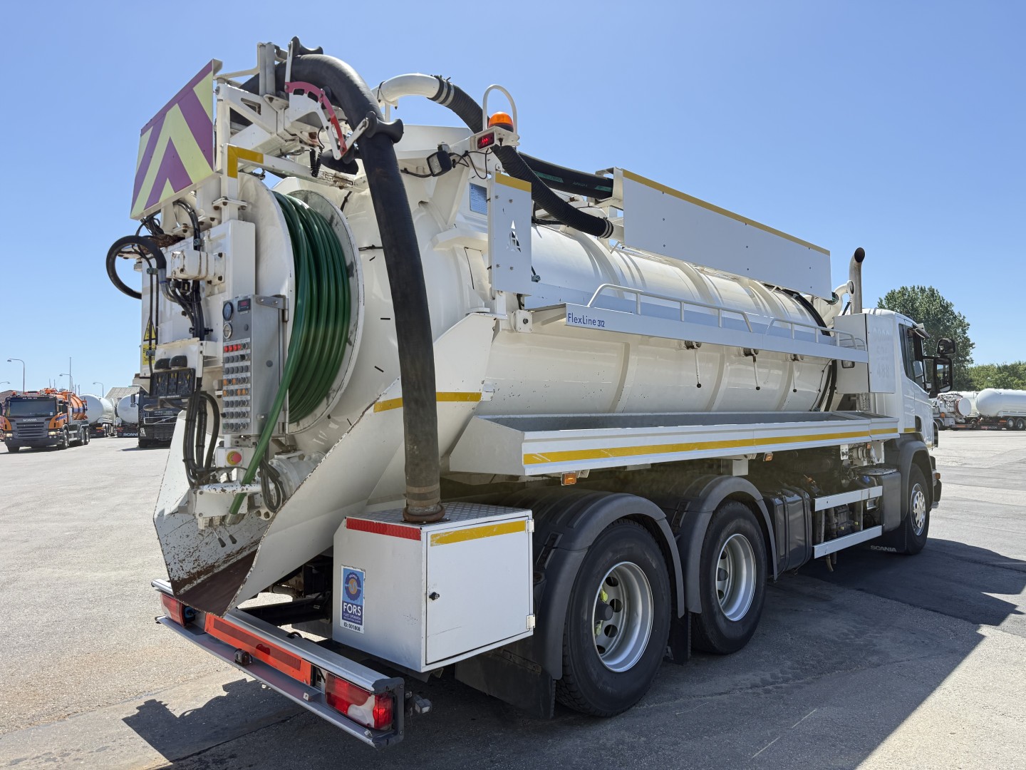 Scania P360 6x4 Hvidtved Larsen Flexline 312 Euro 6