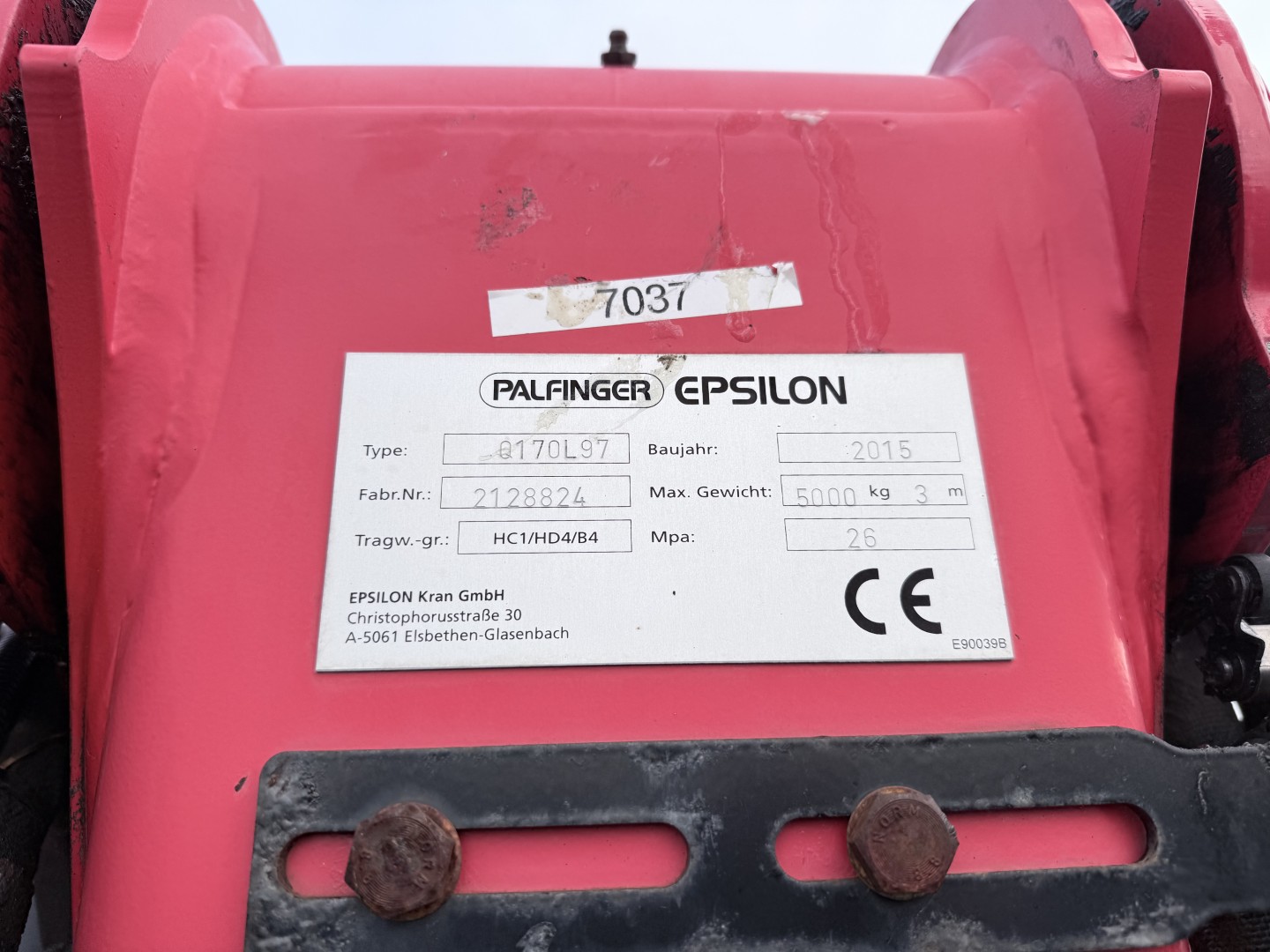 Palfinger Epsilon Q170L Skovkran