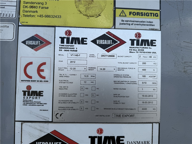 Mercedes Sprinter 516 CDI Versalift VT-145-F 14,2 m