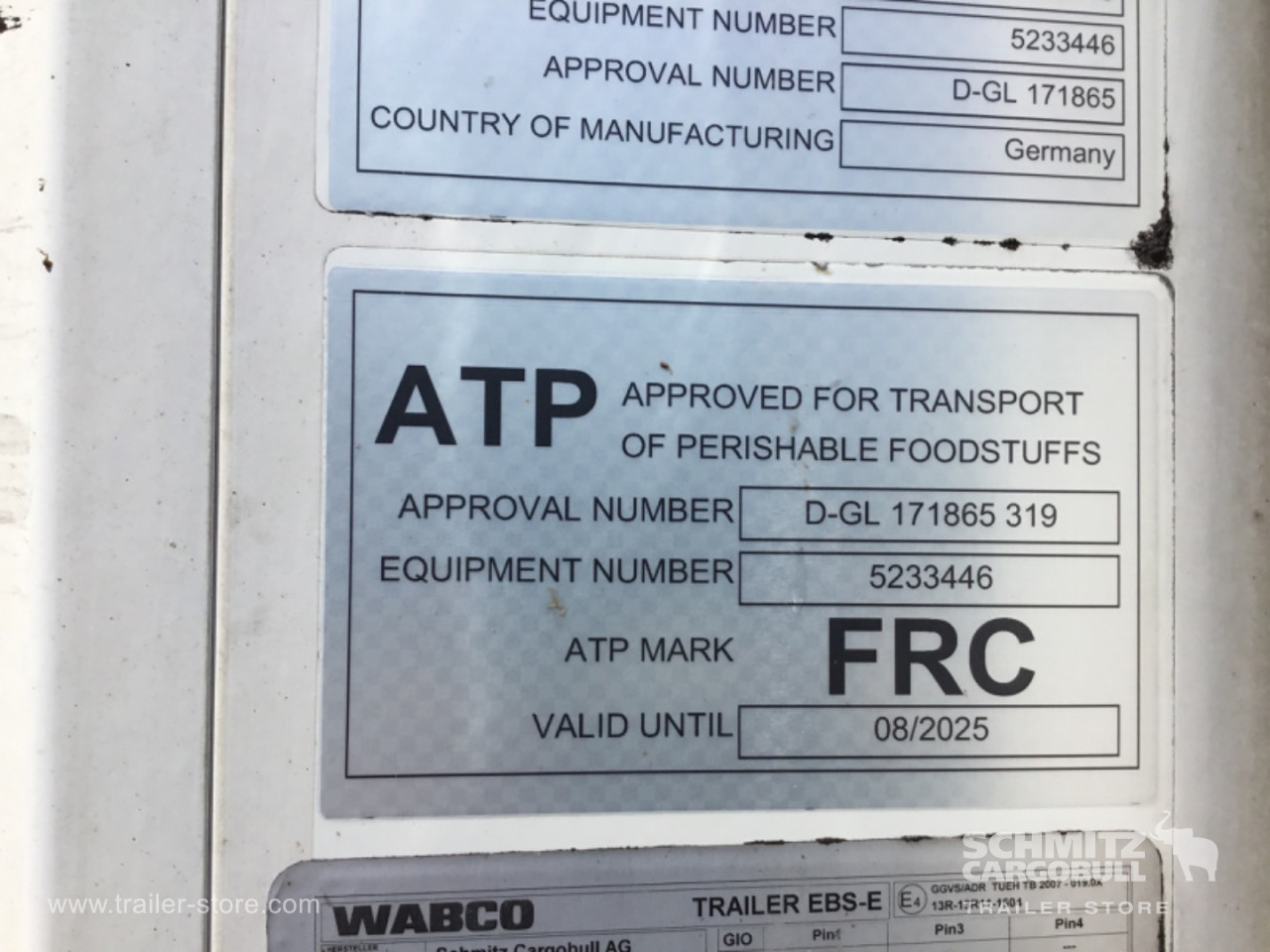 Schmitz Semi Reefer Meat hanging system