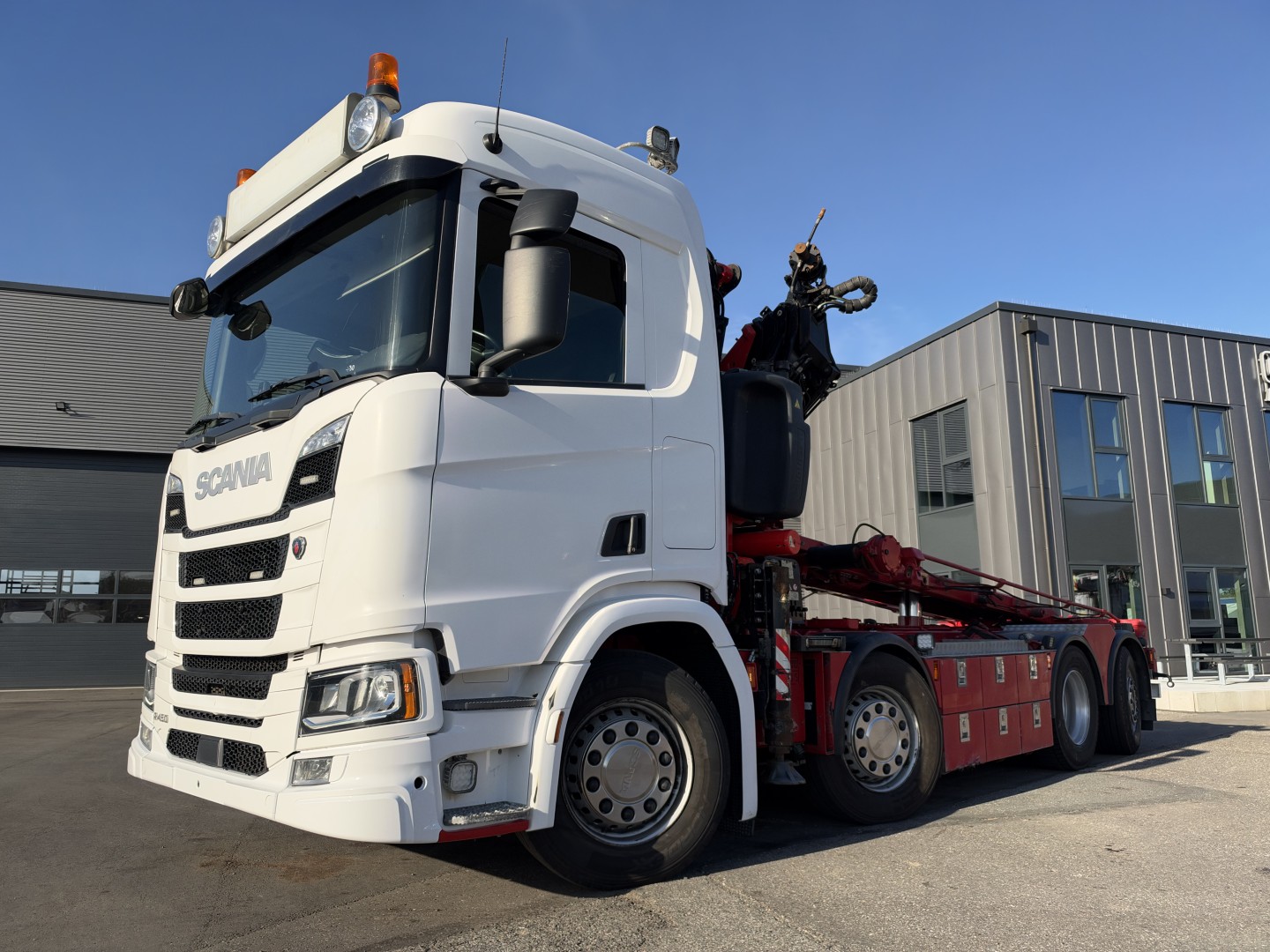 Scania R450 NGS 8x2*6 Fassi F245A 5 udskud wirehejs