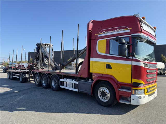 Scania R580 8x4*4 Kesla 21127 Skovbil