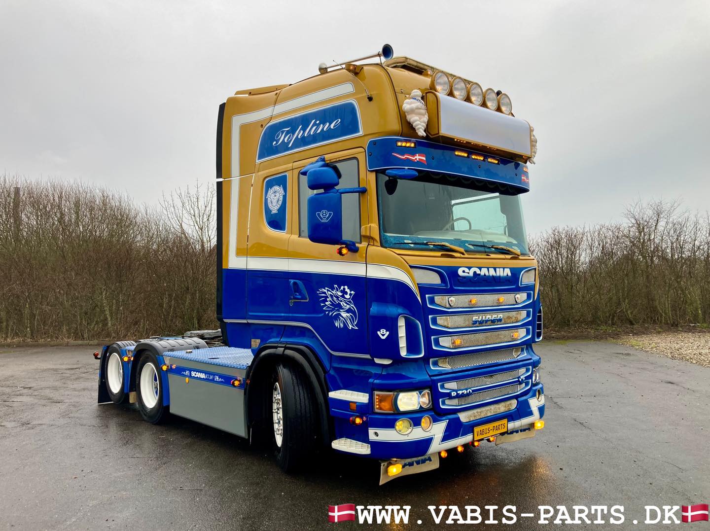 Scania R730 Boggie med 2 strengs hydraulik.