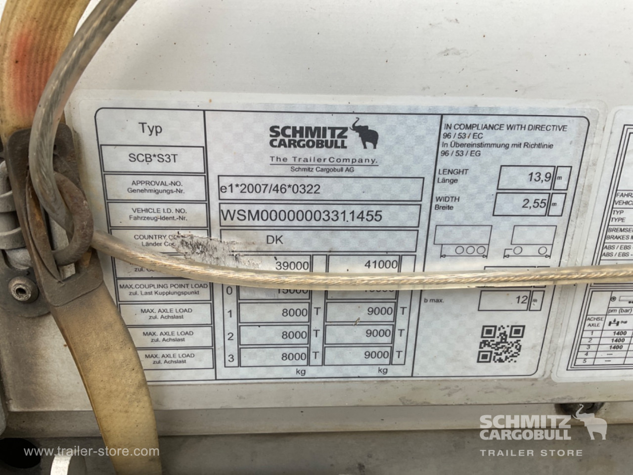 Schmitz Semi Curtainsider Standard Holder til gaffeltruck