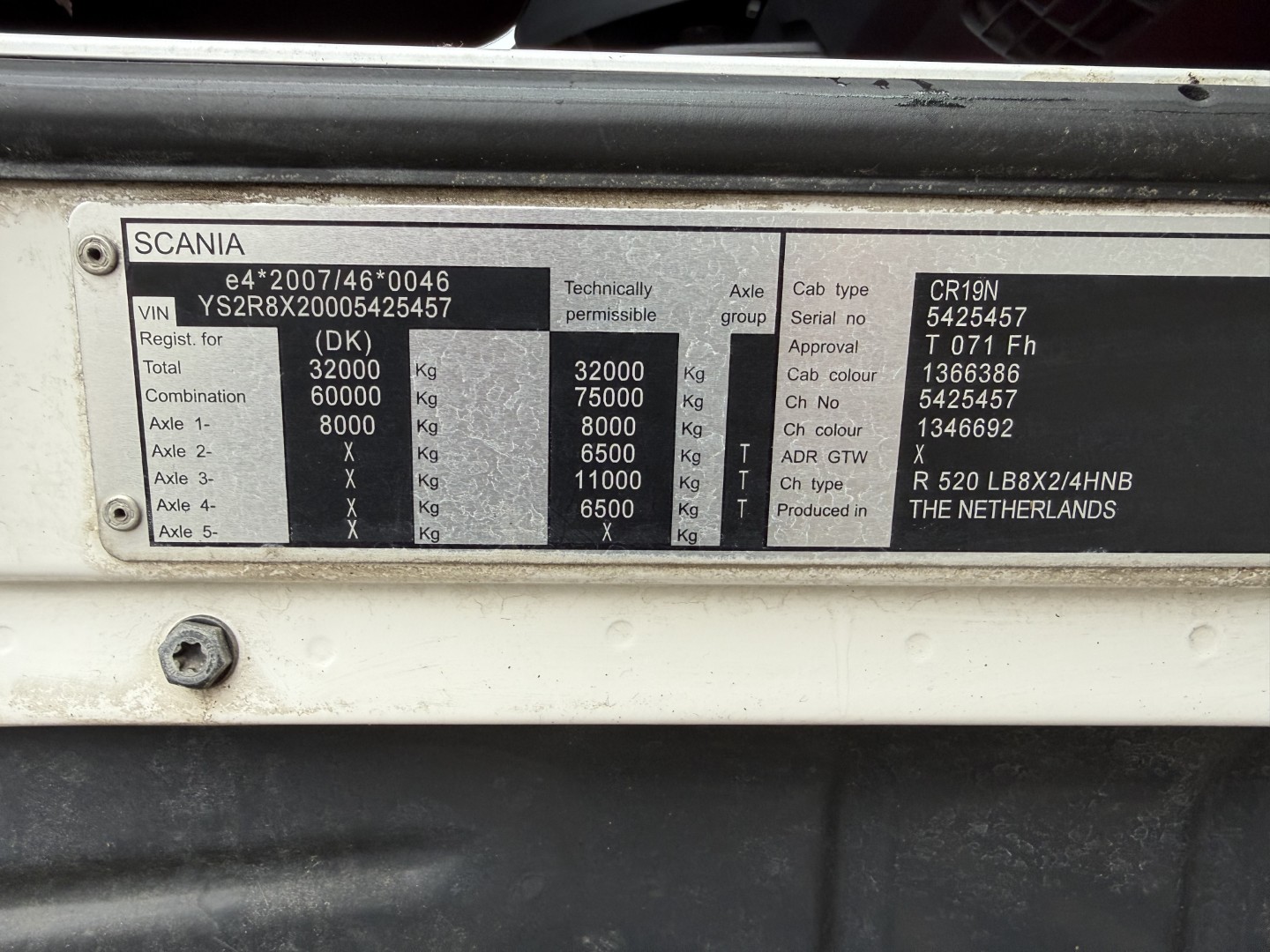 Scania R520 8x2/4 Euro 6 Tipper med EcoTop