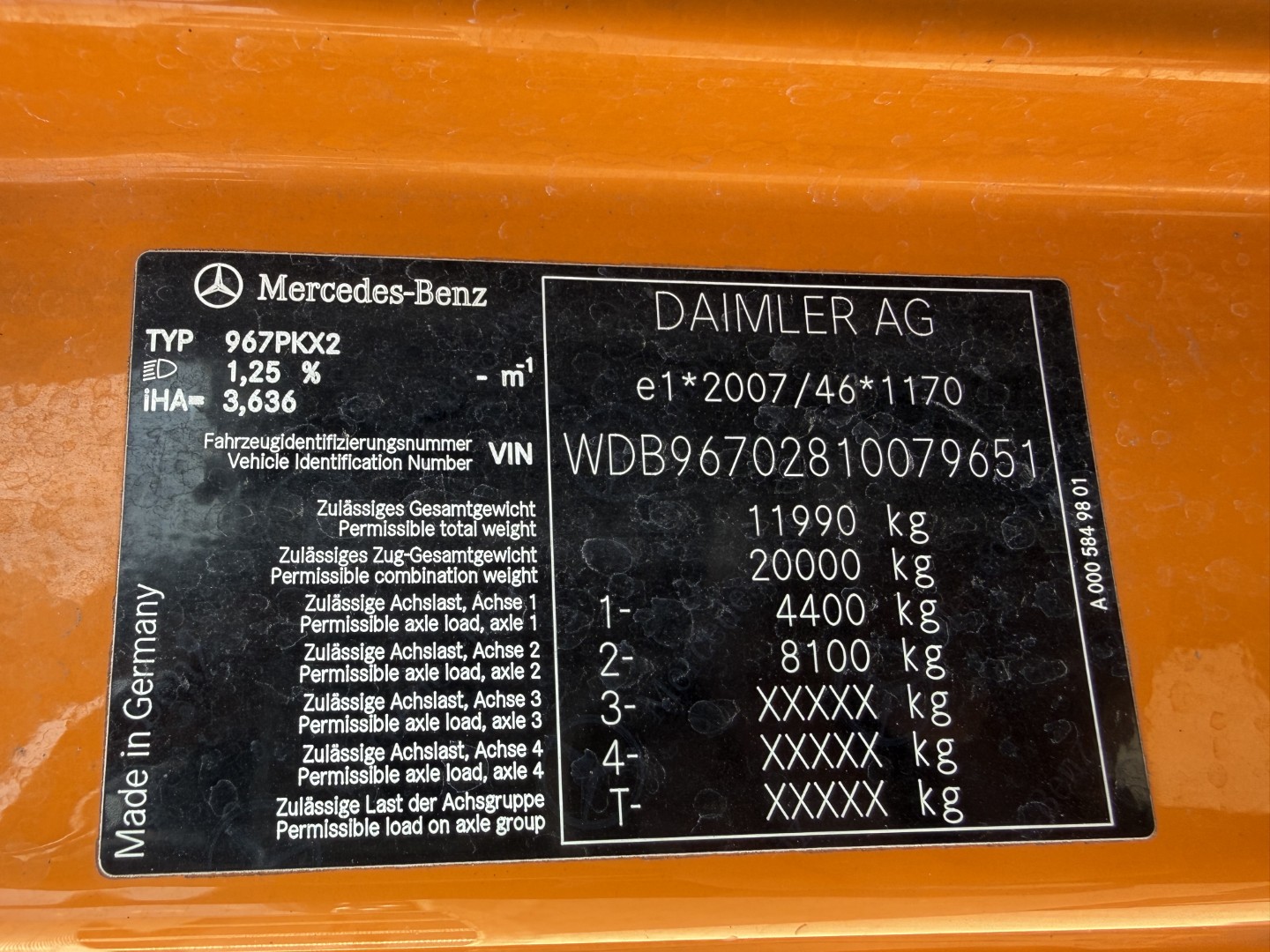 Mercedes Atego 1223 4x2 Euro 6 Cityflex 204