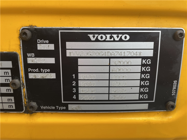 Volvo FM460 8x4*4 VM Tarm 15.600 l. Rustfri stål