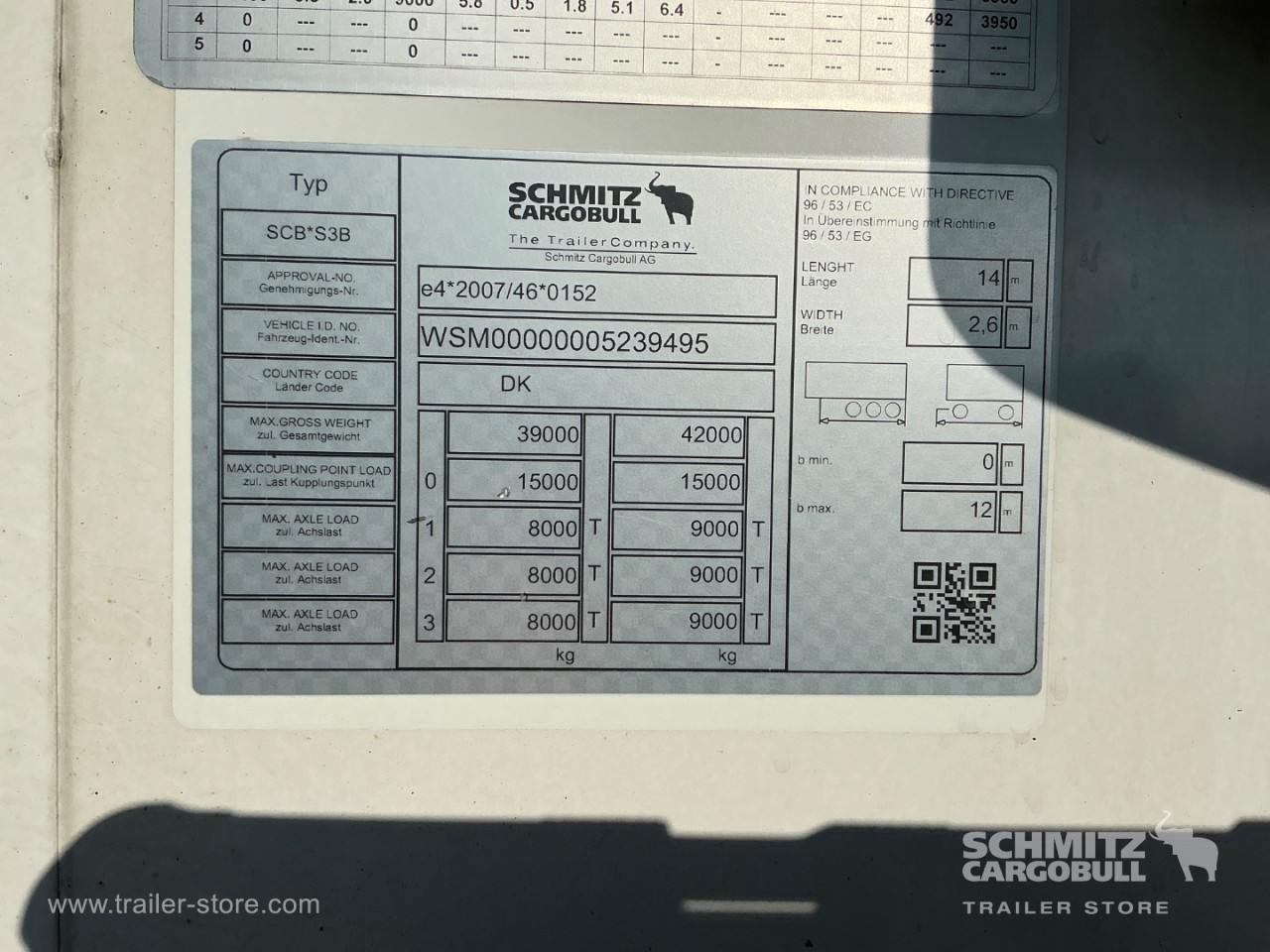 Schmitz Semi Reefer Meat hanging system