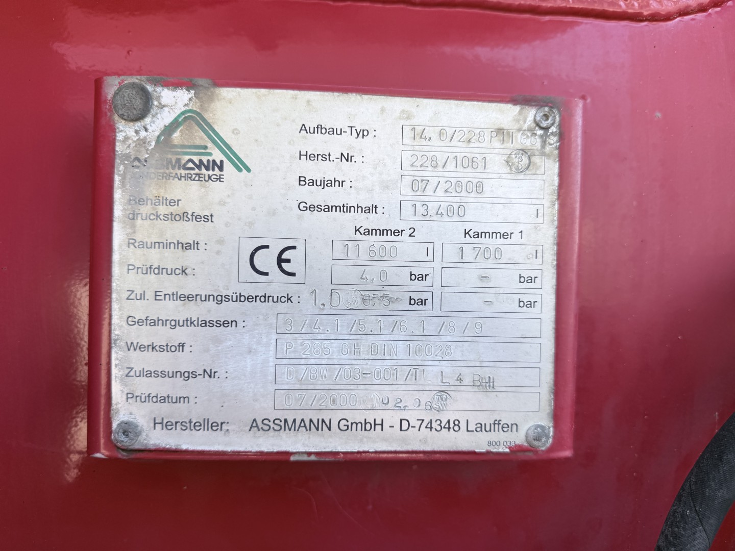 Scania 114G 380 8x2*6 Assmann 13,4 m3 PED Slamsuger