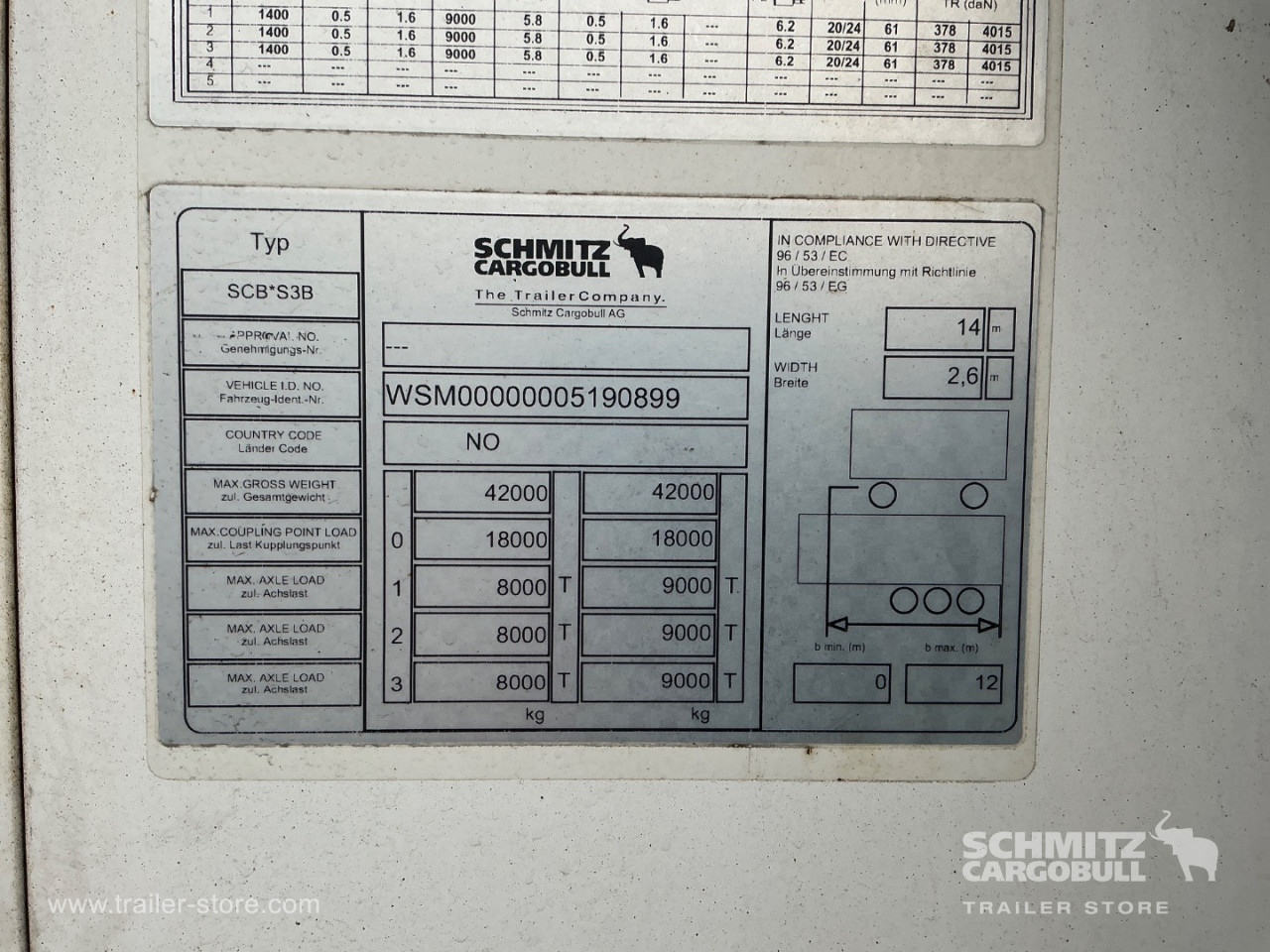 Schmitz Semi Reefer Multitemp Dobbeltdækk