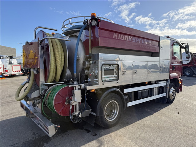 MAN TGM 14.250 VM-Tarm 4.000 l. Rustfri PED Slamsuger Euro 6