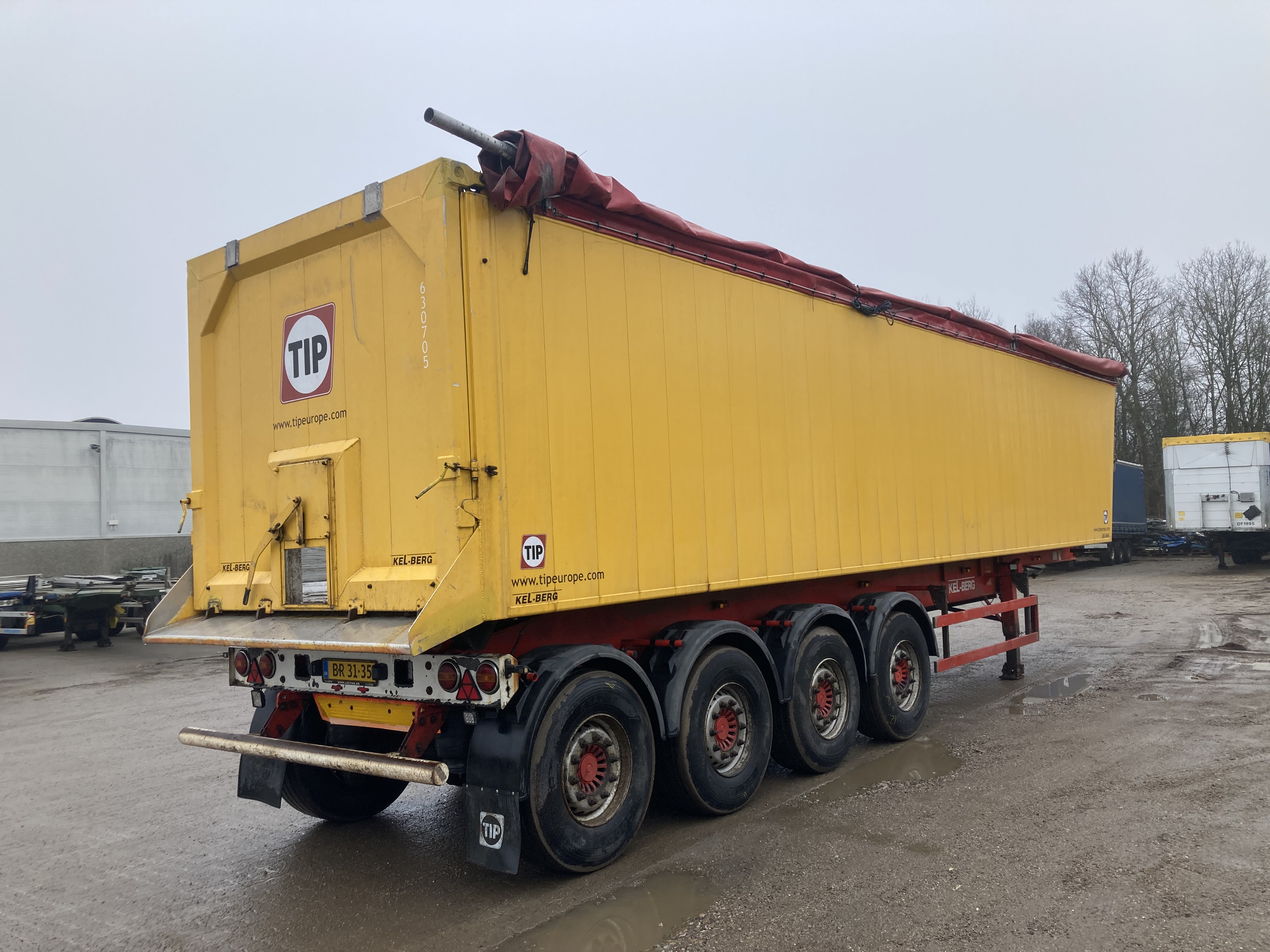 Kelberg 4-akslet tipsættevogn , type T360K