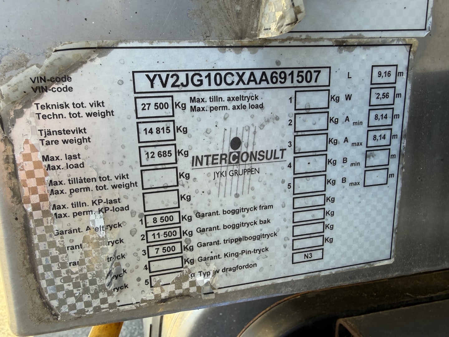 Volvo FM420 EEV 6x2*4 Interconsult 12.700 l. Rustfri