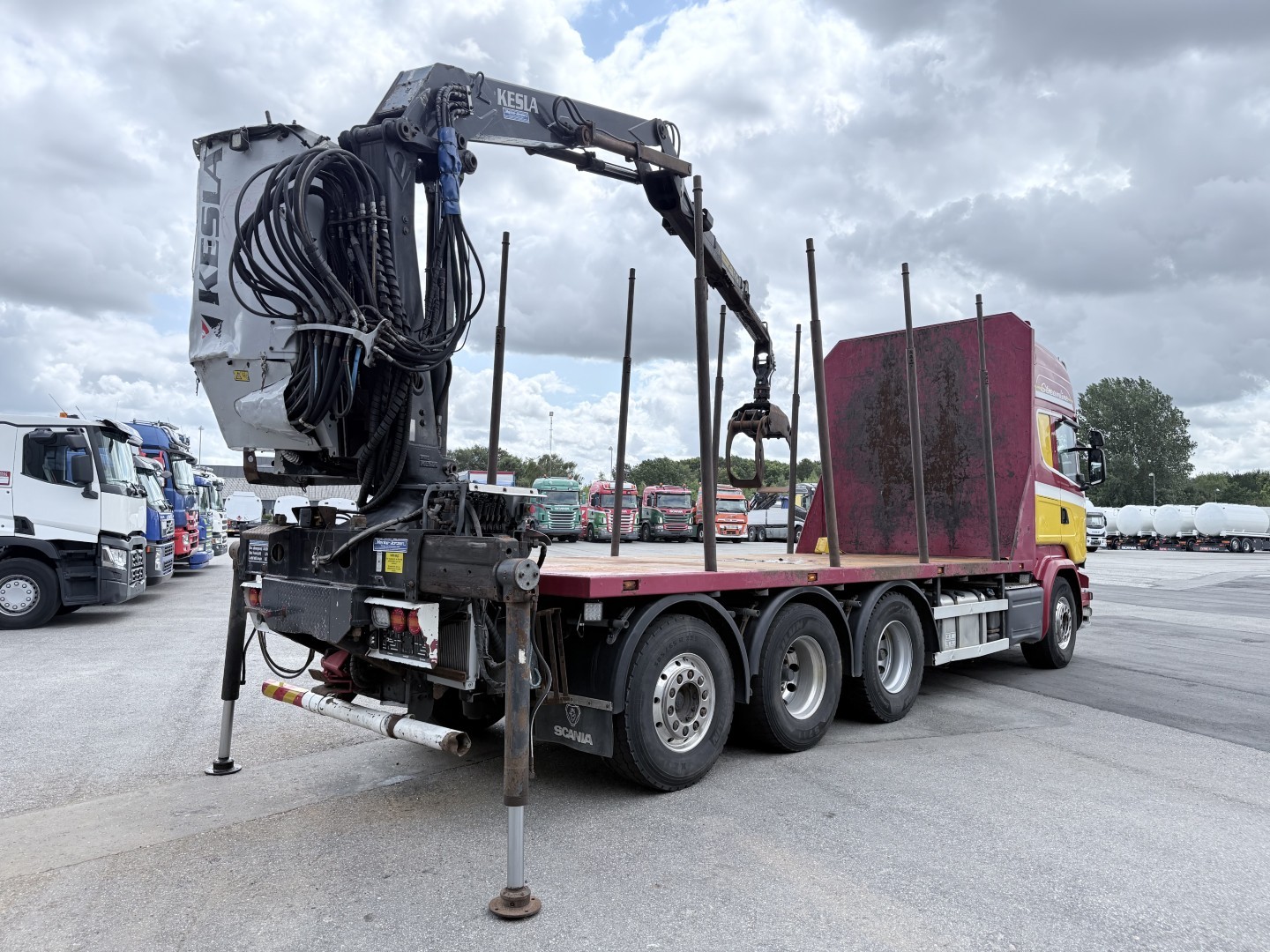 Scania R580 8x4*4 Kesla 21127 Skovbil