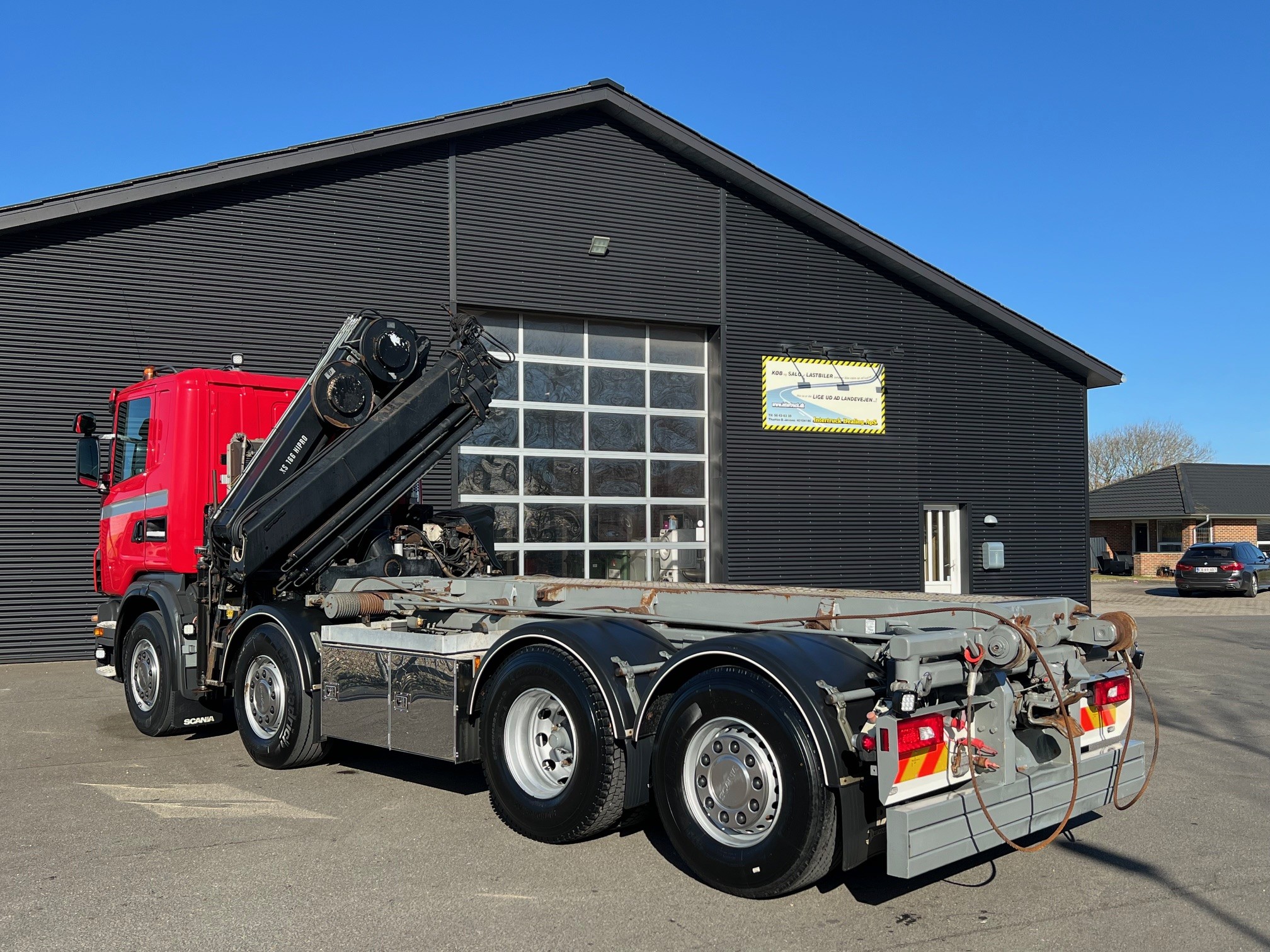 Scania G480 Hiab XS 166-4 + Sawo hejs