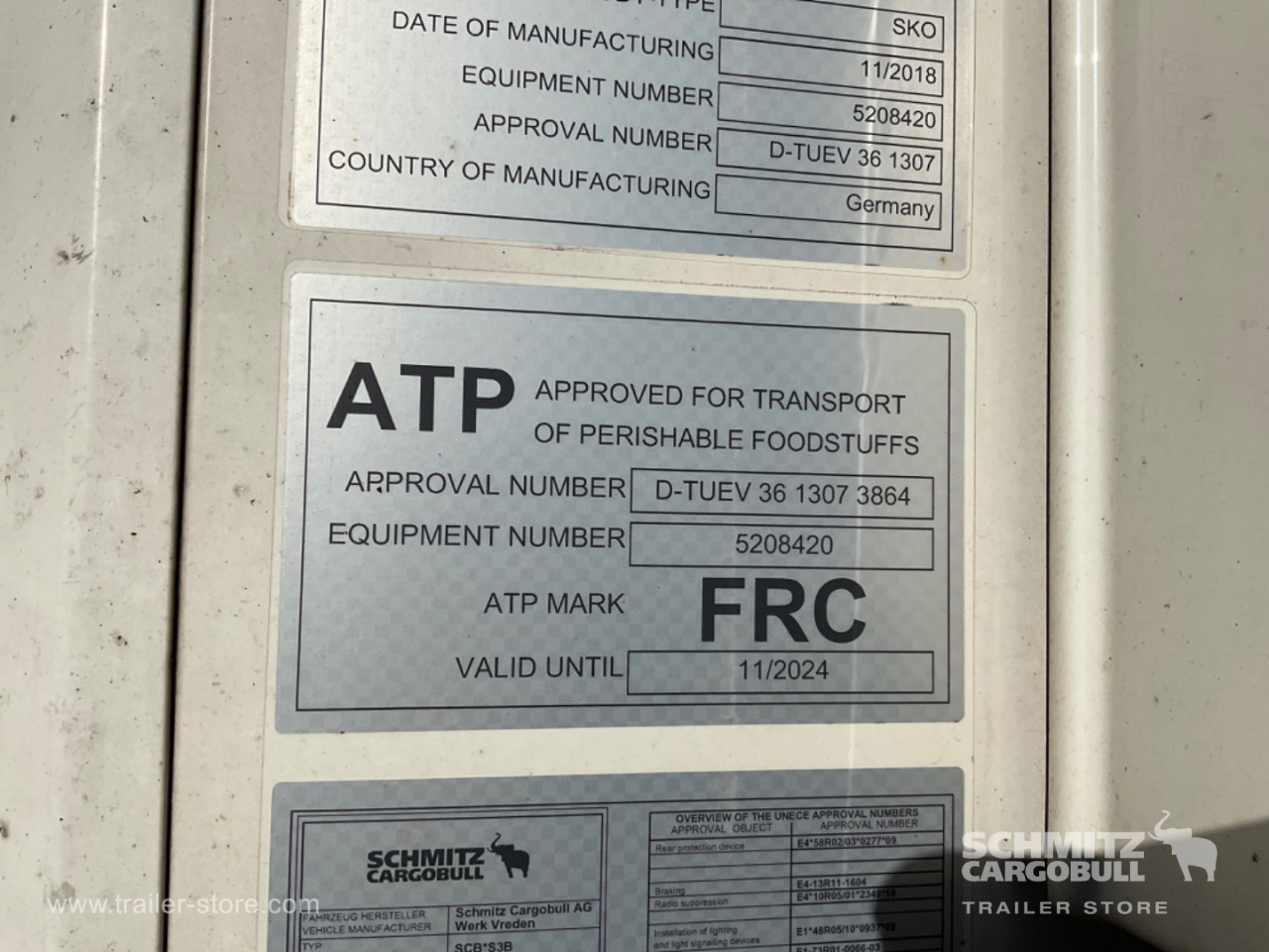 Schmitz Semi Reefer Standard Dobbeltdækk