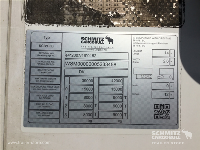 Schmitz Semi Reefer Meat hanging system
