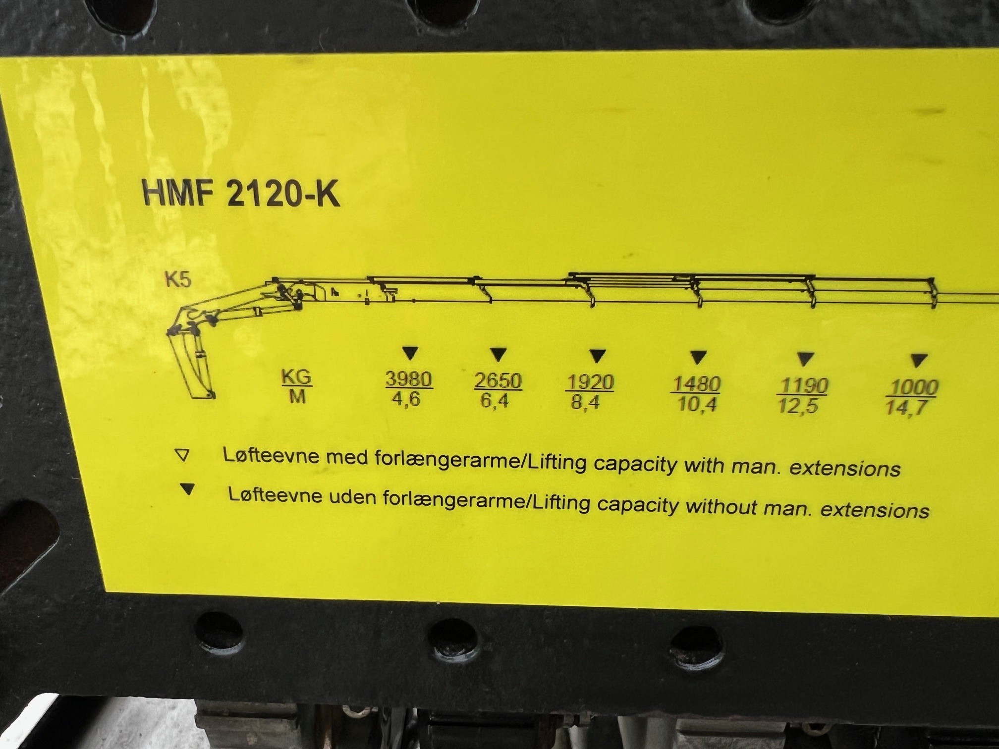 Mercedes 2540 HMF 2120 K5 kran